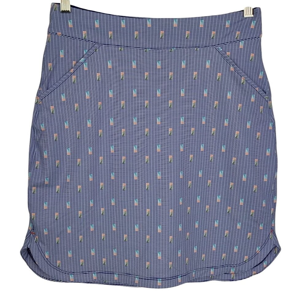 Peter Millar Alice Petal Hem Skort XS Active Skirt Blue Golf Tennis Athleisure